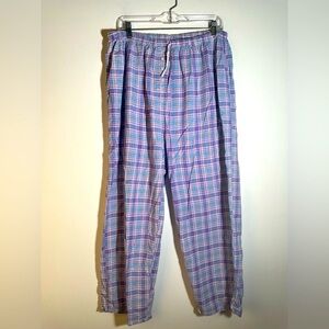 Plaid Pajama Pants in Blue and Purple